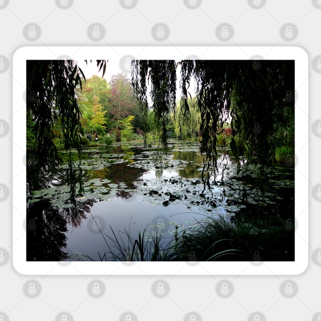 Monet's Lily Pond, Giverny, France Sticker by H. R. Sinclair